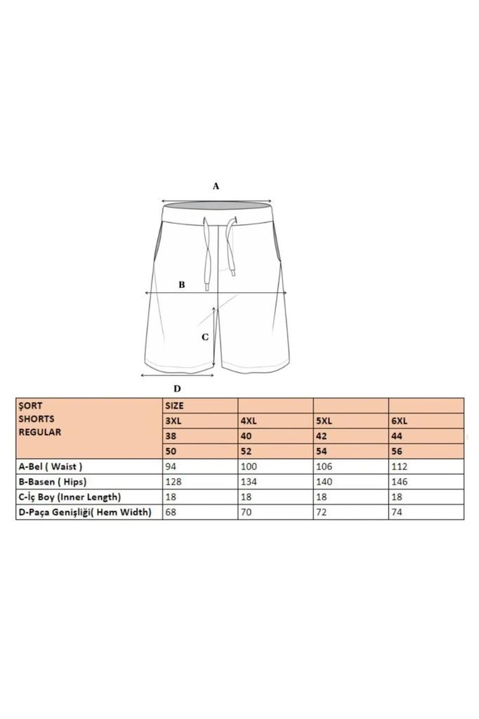 Modă Bărbați Nou Plus Mărimi Mari Pantaloni Scurți & Bermuda Plus Mărimi Mari Negru Bărbați Regular Confortabil Cu Dungi 100% Bumbac Pantaloni Scurți