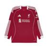 adidas Liverpool FC 2025/26 Home Long Sleeve Jersey Strawberry Red - KR Sizing (Non Marking Ver.)