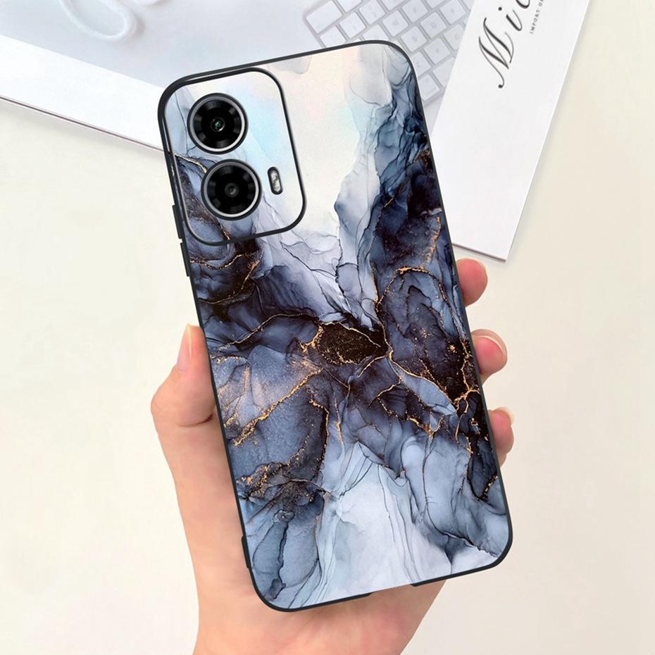 2024 New Fashion Case For Motorola Moto G24 G34 Black Silicon Soft Protective Back Cover For Moto G24 G34 4G 5G Phone Cases