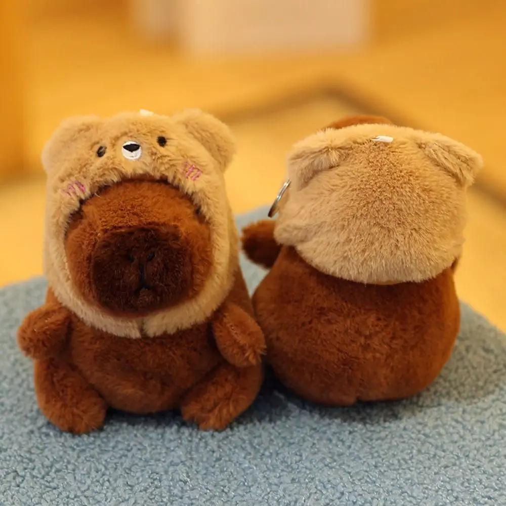 Kawaii Multicolor Capybara Doll Kapibala 10-13cm Water Dolphin Doll Birthday Gift Soft Plush Toy Car Couple
