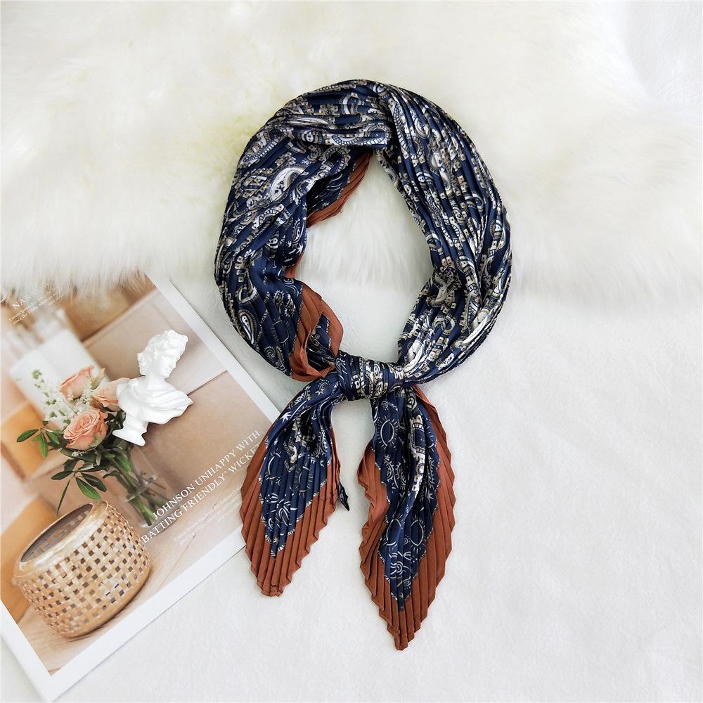Fashion Decoration Scarf Hairband Tie Hair 70 Small Square Scarf Silk Scarf Women'S Spring And Autumn Versatile Small Scarf Professional Scarf