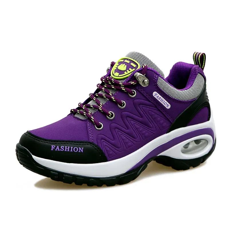 Women's Shoes Lace Up Casual Sports Shoes Outdoor Climbing Casual Sports Shoes Comfortable Chaussure Femme Women Sneakers