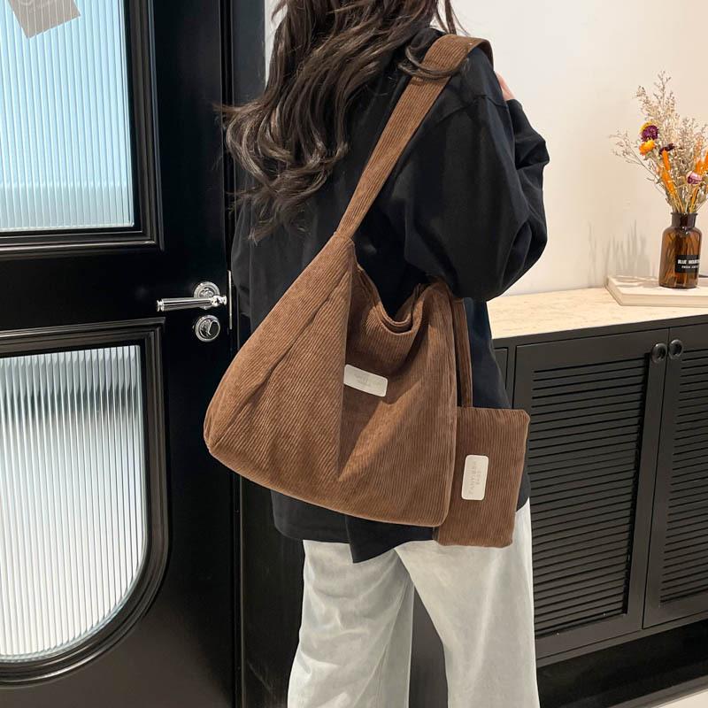 Cord großer Kapazität neuer Sommer zweiteiliger Satz lässige Kind- und Mutter-Tragetasche Schulter Messenger Bag Tasche Frauen