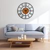 Luxury Metal Wall Clock for Living Room | Stylish Big Size Modern Wall Watch for Bedroom, Hall, Kitchen & Office