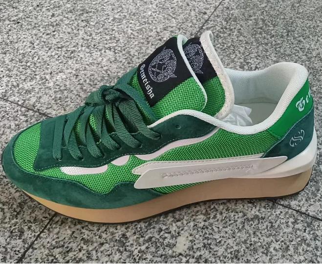 

Мужские кроссовки 2024 Новые осенние кеды Горячая распродажа Повседневная обувь для мужчин Износостойкая Нескользящая Уличная дизайнерская обувь Однотонная 39 зелёный