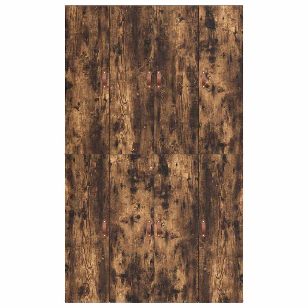 Storage Bed Frame Smoked Oak 120 X 190 Cm