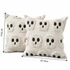 Skeletont Pillow Cover Soft Plush Cushion Case Warm Plush Throw Pillowcase  Halloween