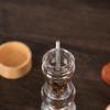 Wood Pepper Grinder Mill, Acrylic Sea Salt Shaker With Adjustable Coarseness, Refillable Manual Ceramic Core Spice Crusher
