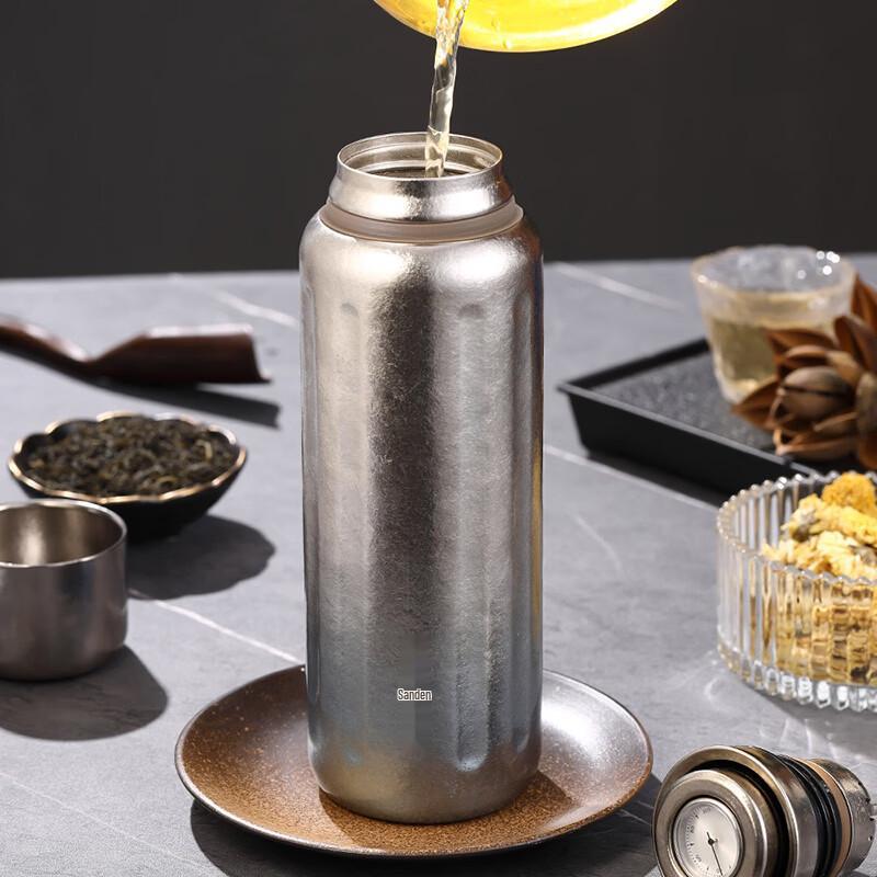 Shangpin TANG Pure Titanium 600ml Thermos Flask with Temperature Display