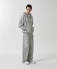 Mahagrid Mah Cut Off Applique Zip-Up Hoodie Gray(Mg2Fsmm492A)