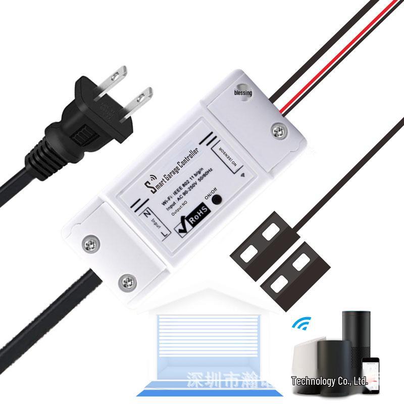 Graffiti WiFi Garage Door Opener with Mobile Remote and Alexa Voice Control