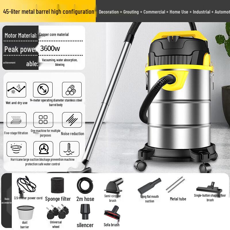 POHIR Industrial & Home High Suction Vacuum Cleaner