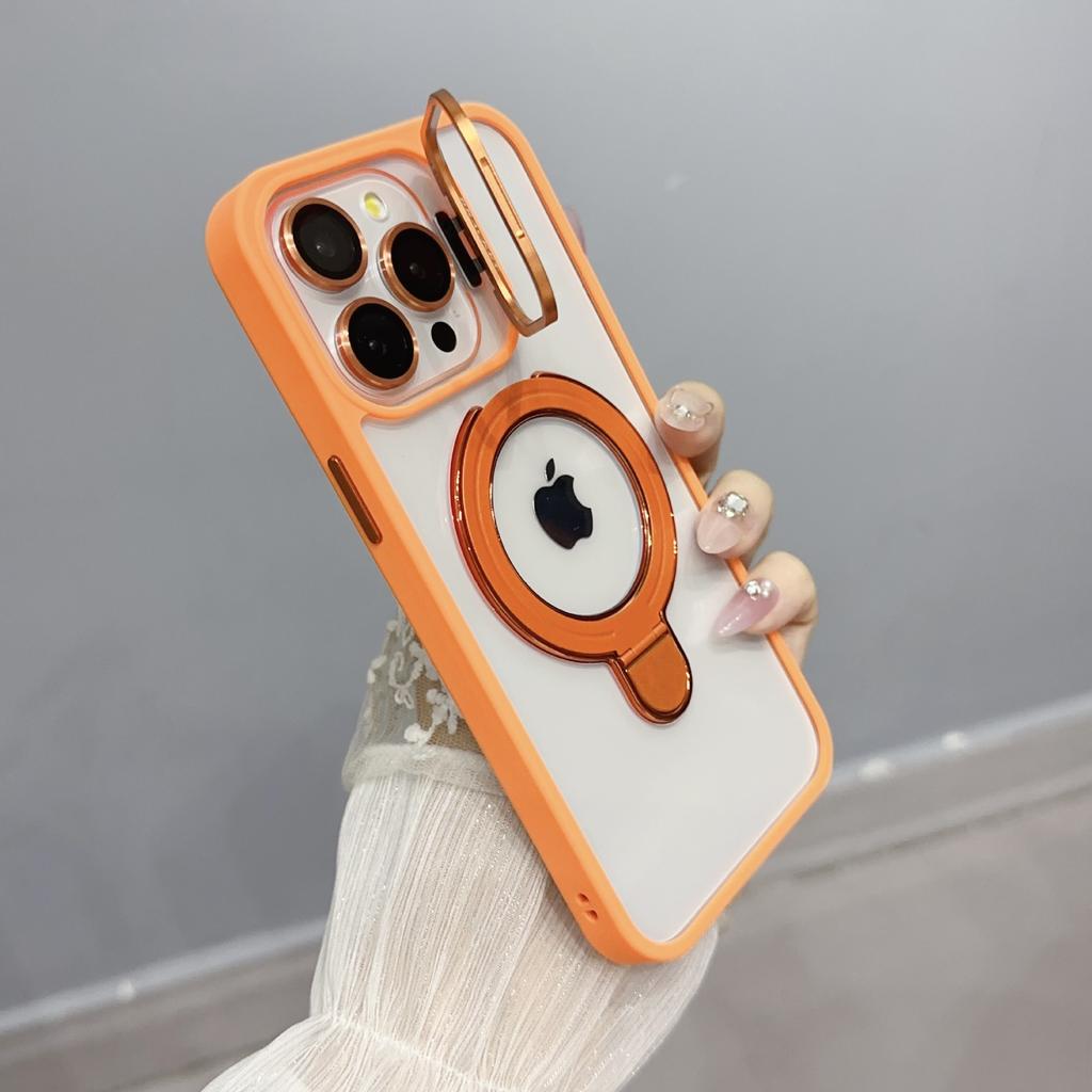 Suitable for IPhone16Promax Dual Stand Strong Magnetic Phone Case, Apple 15 Anti-drop Protective Case 14
