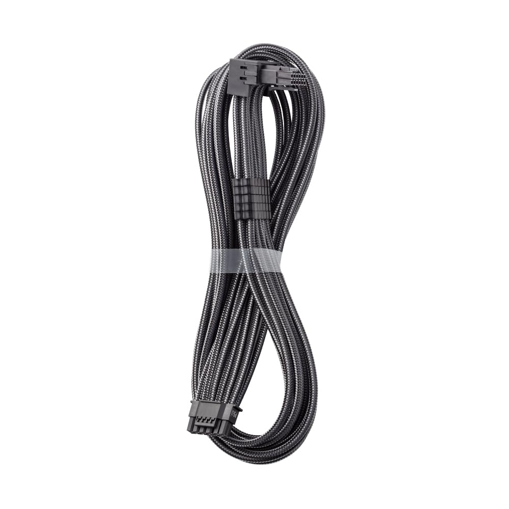 CableMod Universal Pro ModMesh Sleeved 12VHPWR 90 StealthSense Direct PCIe Cable 12V-2x6 (Variant B, Carbon)