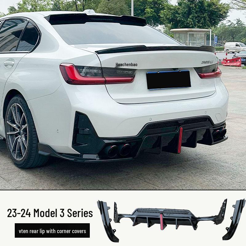 Front Lip & Bumper Kit for 20-25 BMW 3 Series - Black MP