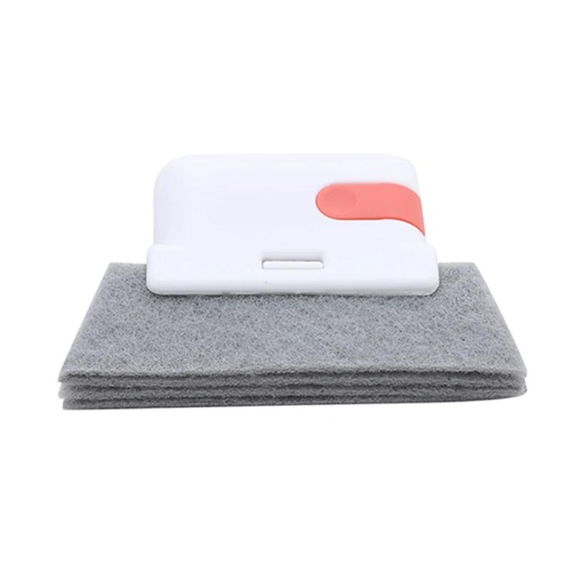 

Практичный инструмент для чистки пазов, щетка для оконных рам и дверей, инструменты для скользящих направляющих, ручной очиститель щелей красный