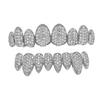European and American New Tooth Socket Irregular 8 Teeth Inlaid Zircon Hip Hop Hiphop Halloween