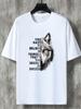 Unisexs Motivational Wolf T Shirt Success Slogan Animal Sketch Graphic Print Short Sleeve Crew Neck Casual Cotton Male Tee