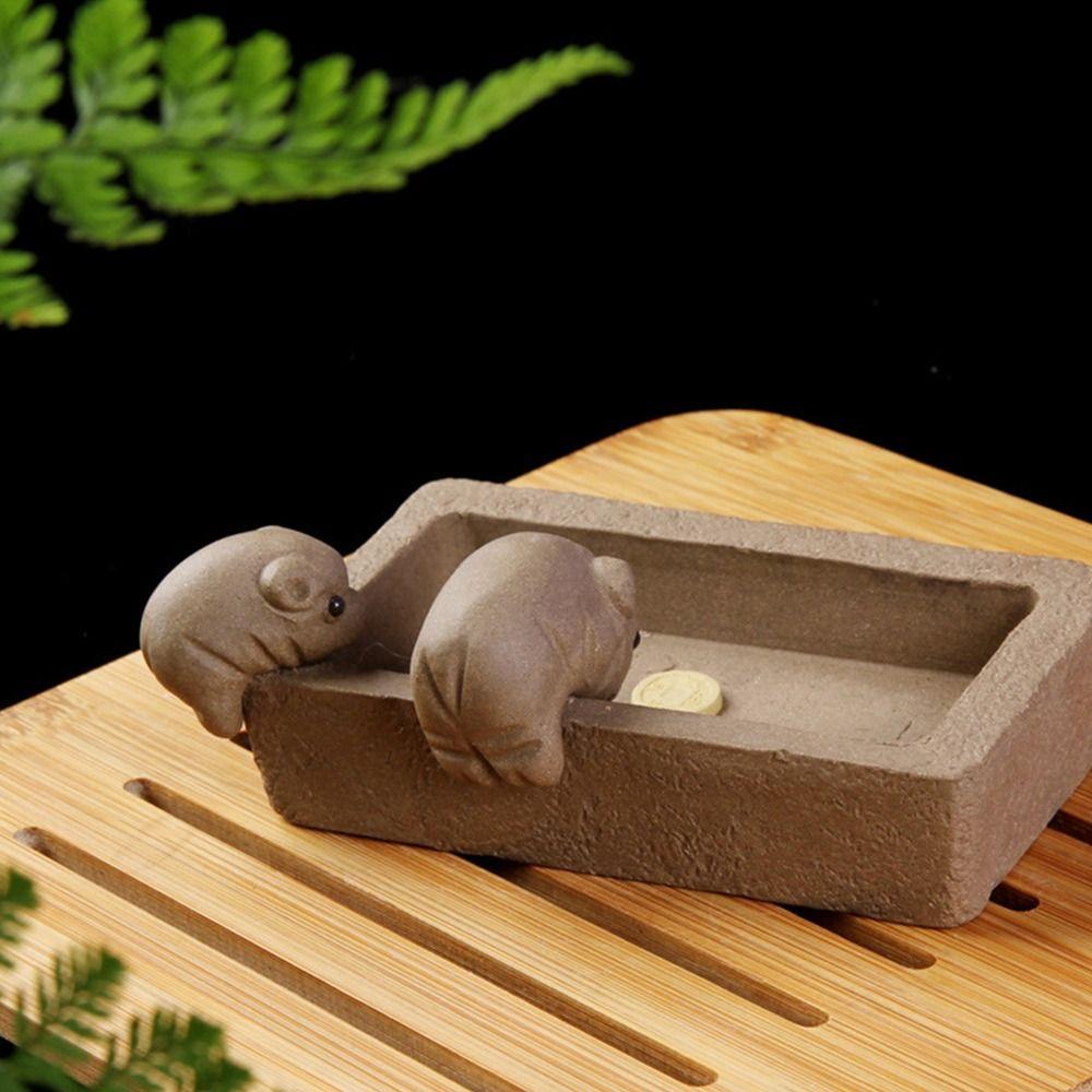 Chinese Crude Pottery ZiSha Tea Pet Creative Tea Pet Ornaments Craftsmanship Gift