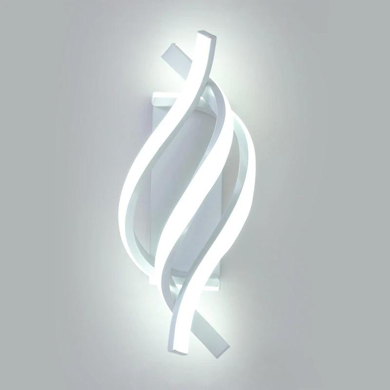 

Modern LED Wall Lamp Home Line Decoration Wall Lamp Living Room Background Wall Bedroom Headboard Black White Lighting Lustre warm light