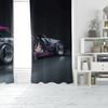 2Pcs- Modified car - Printed curtain, Polyester semi-transparent curtain -100% polyester material, home decoration