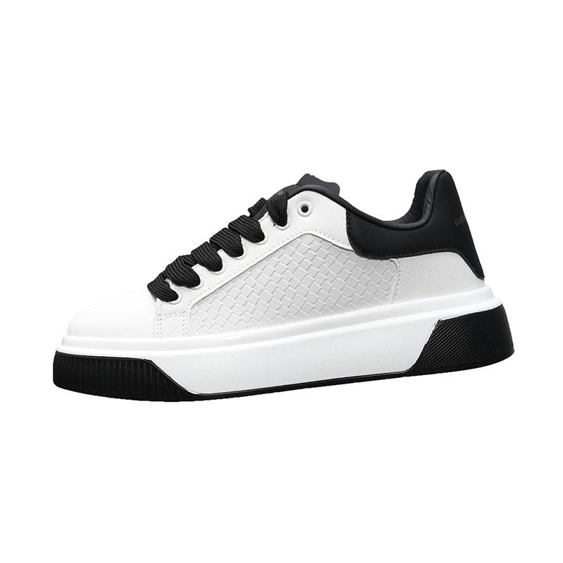 Spring McQueen Platform Leather Black Tail Casual Board Shoes Muffin Heightening Sports Dad Shoes 2