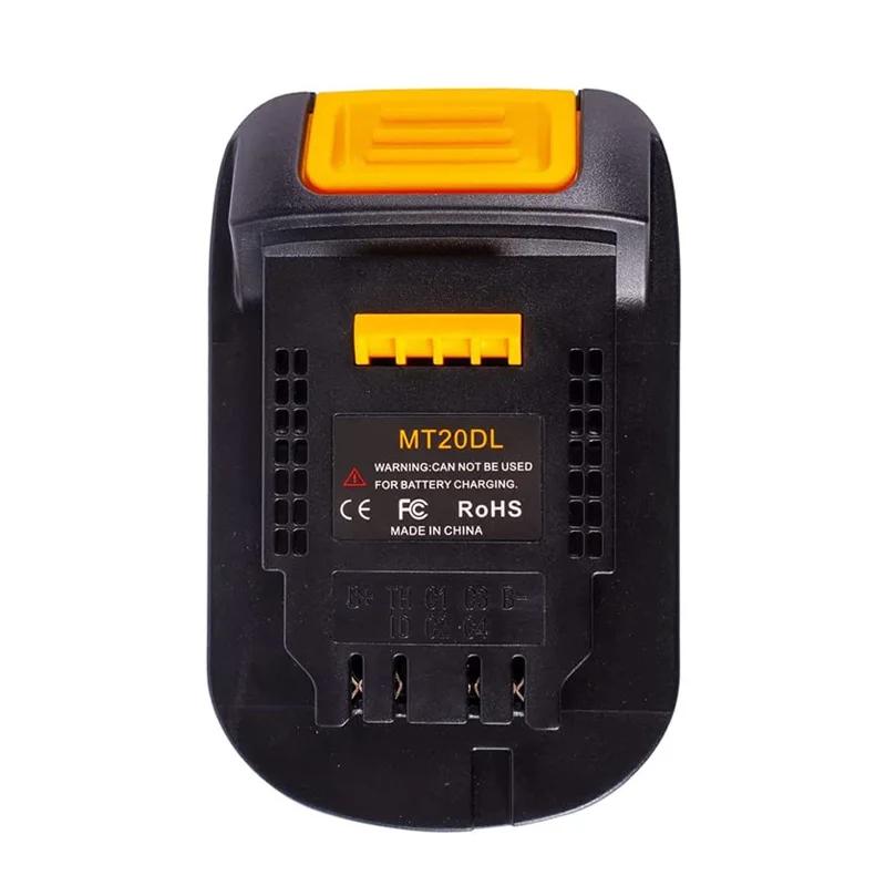 Battery Adapter For Makita 18V switch to Dewalt Mt20Dl For Dewalt 18V 20V tools for Makita Bl1830 Bl1860 Bl1815 Li-Ion Battery