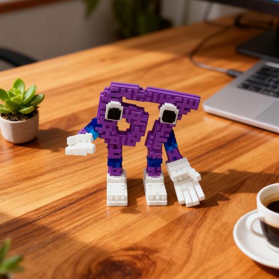 3D Printed 67 Figurine Six Seven Collectible Figure Cartoon Number Home Office Desktop Decoration Ornament Fans Gift