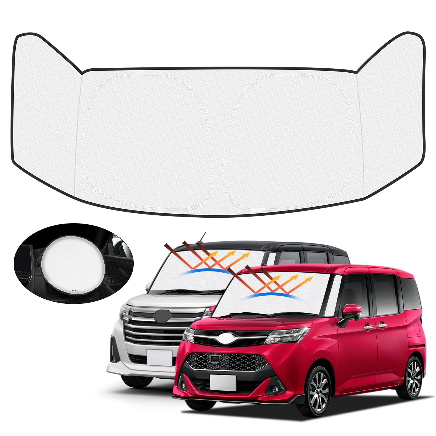 

солнцезащитный козырек на руль Mozan Toyota Roomy Tank Солнцезащитный козырек для лобового стекла TANK ROOMY M900A M910A Автомобильный солнцезащитный козырек Защита от УФ-лучей Солнцезащитный козырек Солнцезащита Затемнение