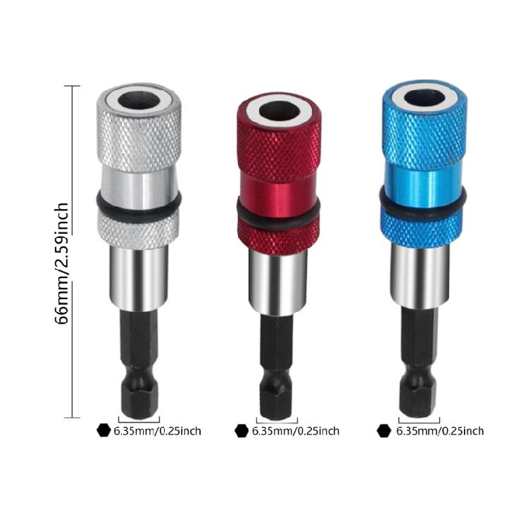 Multiple Color Magnetic Bit Holders Screwdriver hexagonal Driver with Adjustable Depth 1/4 Inch Shanks Screwdriver Accessories