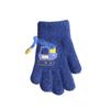 Children's Cute Excavator Winter Gloves - Ages 3-6, Five-Finger Design for Cold Protection