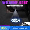 Styling Mouldings Car Stying Logo LED Car Door Magnetic Welcome Light Laser Projector Light For Rline Golf 4 5 Tiguan