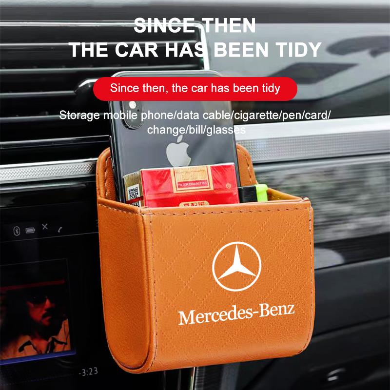 Pentru Mercedes-Benz AMG C500 C200 C300 A B C E GLA CLA GLK GL ML GLE 1 Bucată Cutie de Depozitare pentru Ieșirea de Aer a Mașinii Organizator pentru Telefon și Ochelari Accesorii Auto