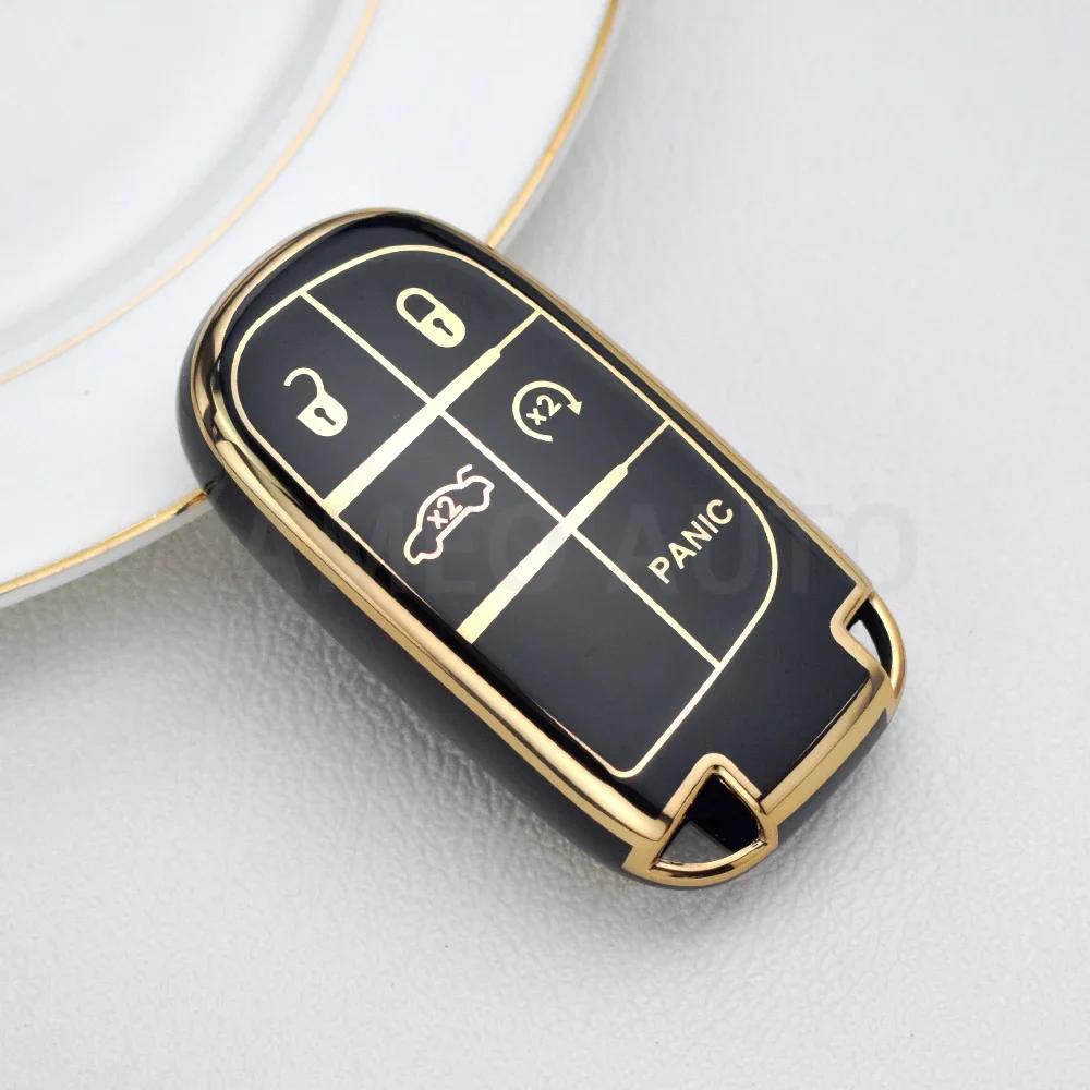 For Jeep Grand Cherokee Chrysler 300C Renegade FIAT Freemont Dodge Ram 1500 Challenger Dart TPU Car Remote Key Case Cover