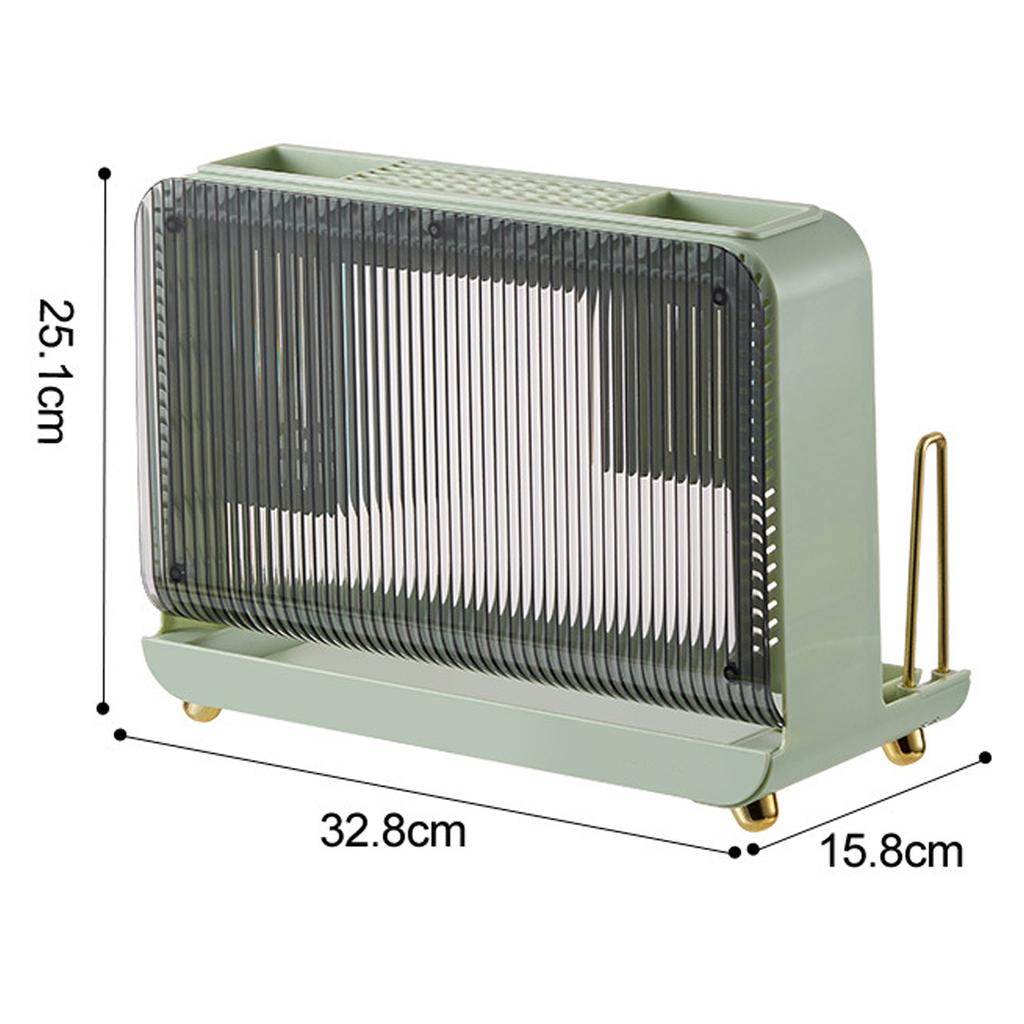 Utensil Holder for Kitchen Counter Anti Slip Utensil Drying Rack Multifunctional Chopsticks Spoons Forks