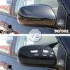 Náhradní kryty zpětných zrcátek Toyota Corolla 2007-2013 Vios Yaris Sedan P90 2008-2013 Carbon Fiber Gloss Black