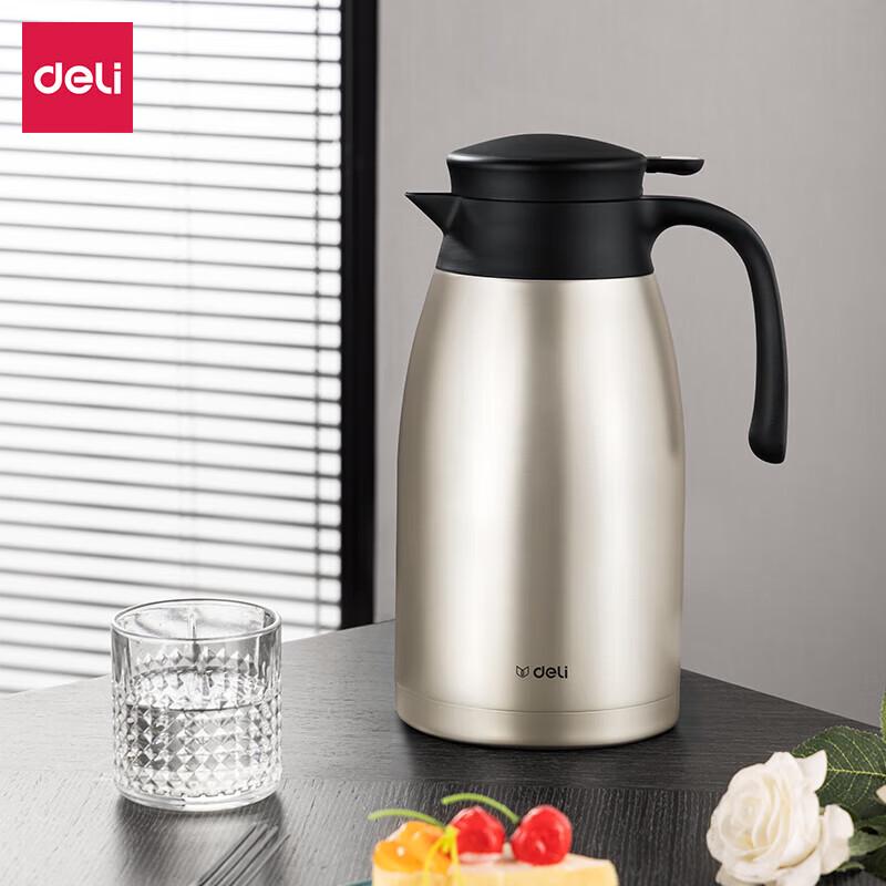 

Deli 2L Stainless Steel Press-Type Thermos