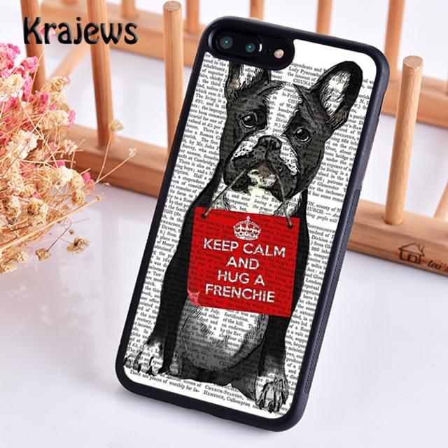 Krajews Cute Funny French Bulldog Phone Case Cover For iPhone 17 Air 16 15 14 plus 11 12 pro max coque Fundas