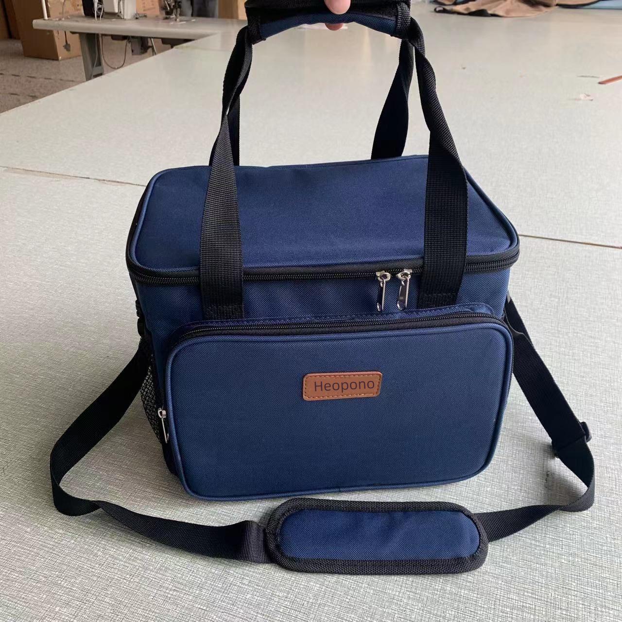 2024 Европейская и Американская Мода Большая Вместительная Утепленная Сумка Для Обеда Через Плечо 302323cm темно-синий 1526₽