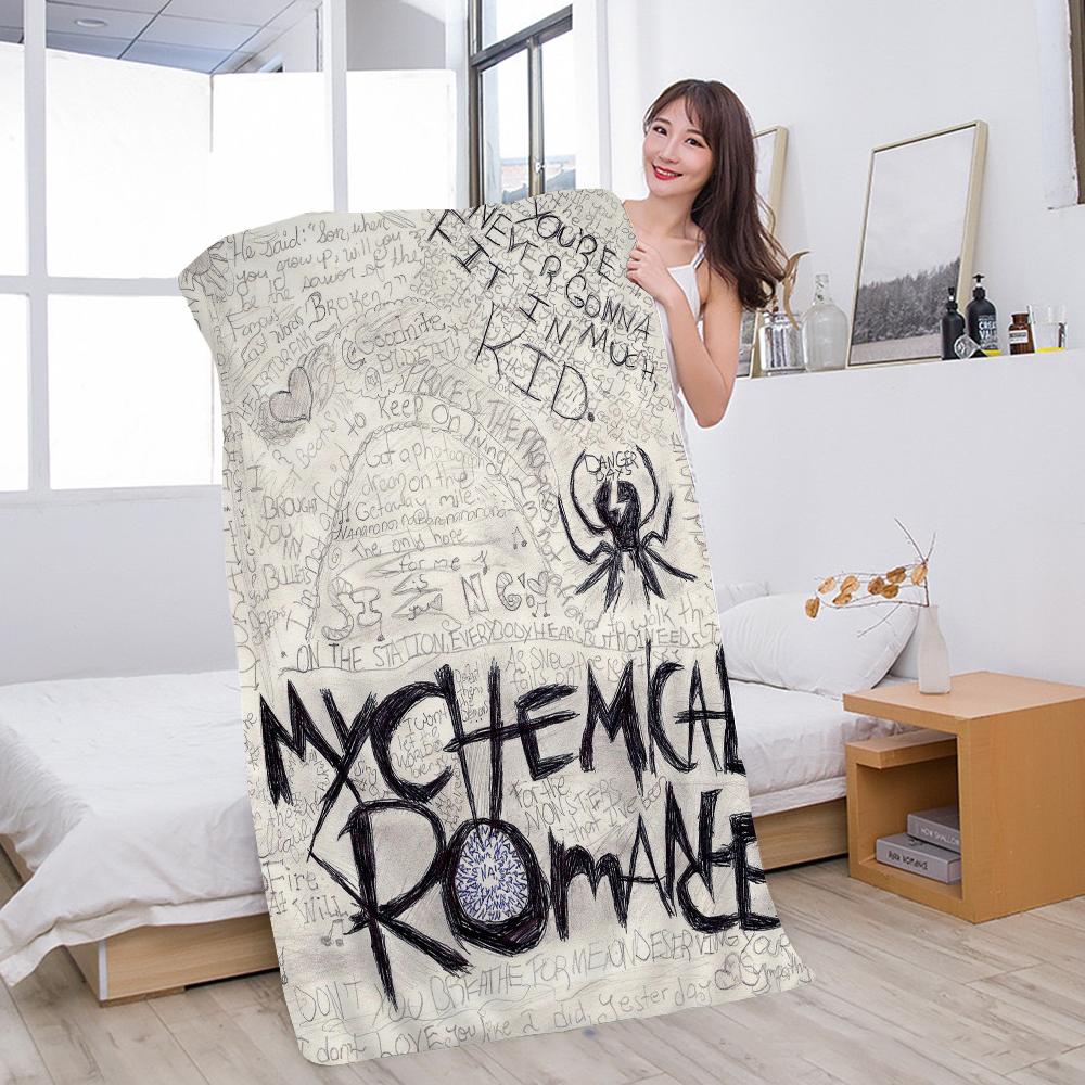 Asciugamano da Bagno in Microfibra Morbida My Chemical Romance Band Assorbente Traspirante Per Bambine Bambini Asciugamano da Spiaggia Decorativo Cartoon