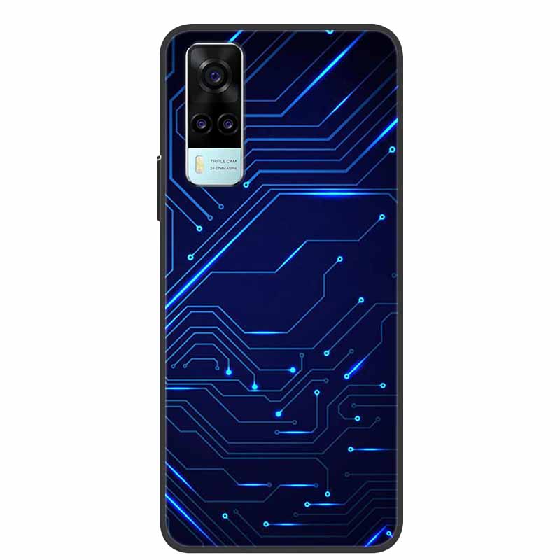 For Vivo Y53s 4G Case Animals Soft Silicone TPU Phone Back Cover Case for Vivo Y31 2021 Funda for Vivo Y53 s Y 31 Luxury Coque