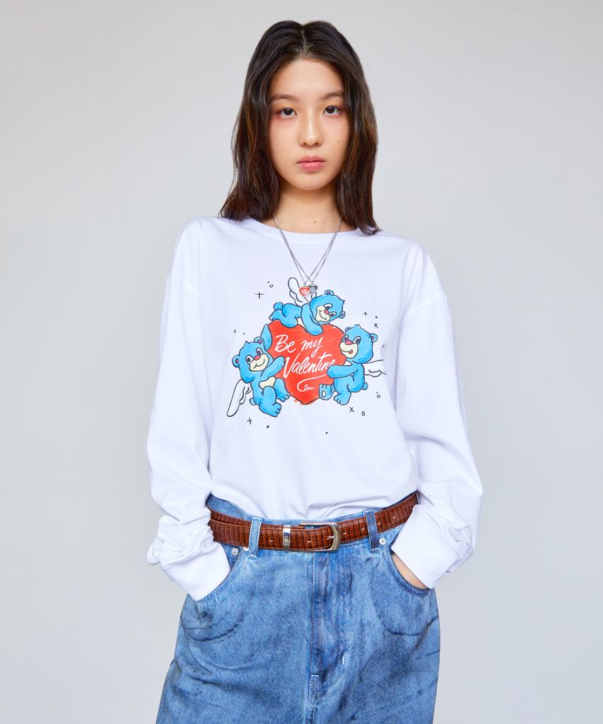 LMC Heart Bear Long Slv Tee Black
