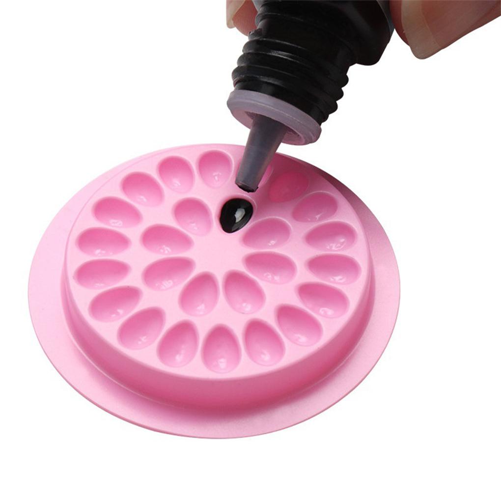 Gasket Glue Eyelash Plastic Holder PVC Makeup Tray Multifunctional Compact Lightness for Women Cosmetic Accessories