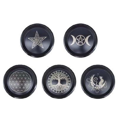 Jewelry Crystal Storage Tray Organizers Ritual Tray Candle Holder Candlestick Plate Decorative Teas Light Stand