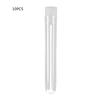10Pcs Kunststoff Reagenzglas Mit Kappe 12x75mm U-förmigen Boden Lange Transparent