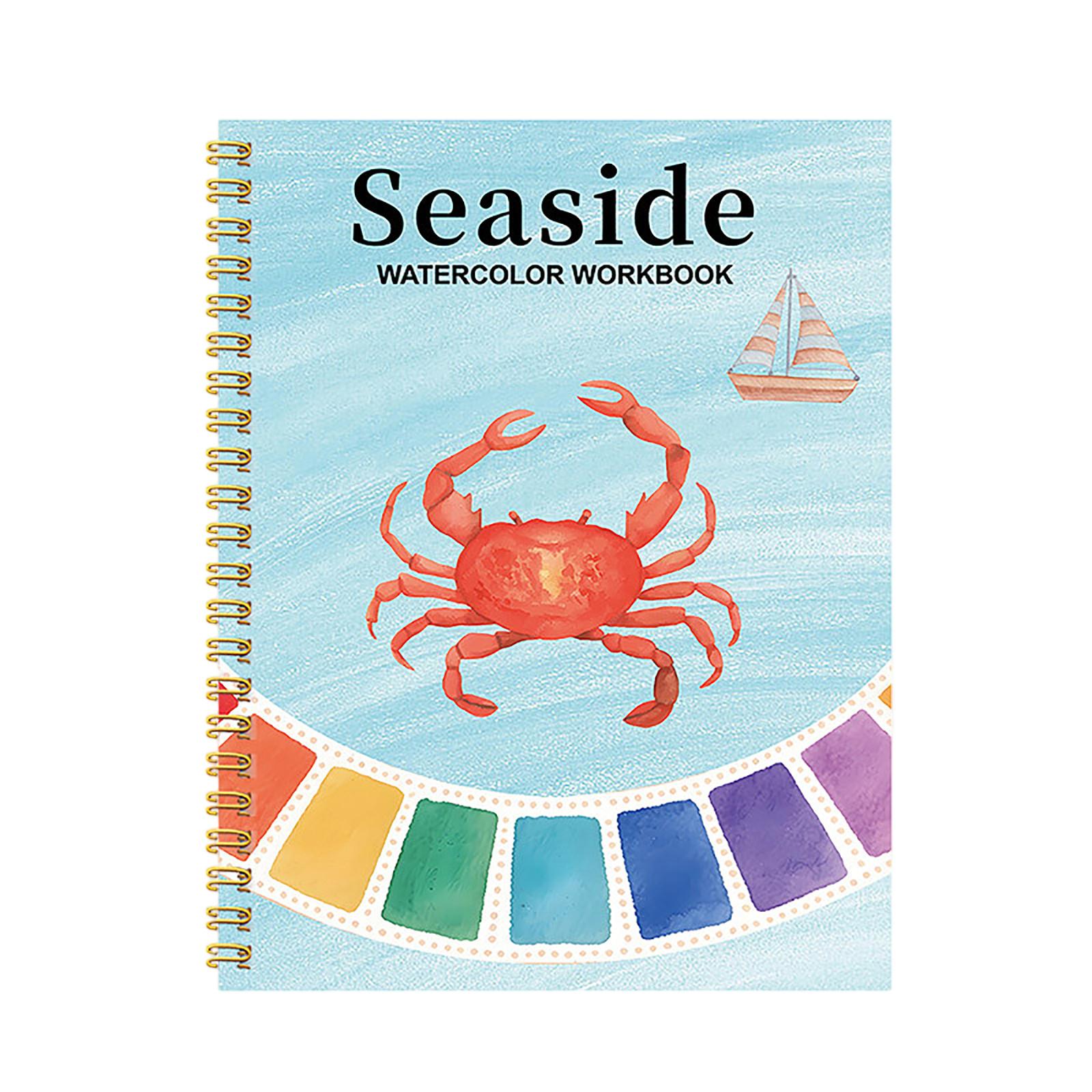 

Книга для раскрашивания акварелью, блок для практики акварелью для начинающих и художников One Size