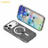 AMORUS For iPhone 17 Pro Magnetic Case Compatible with MagSafe Glitter Powder PC + TPU Phone Cover