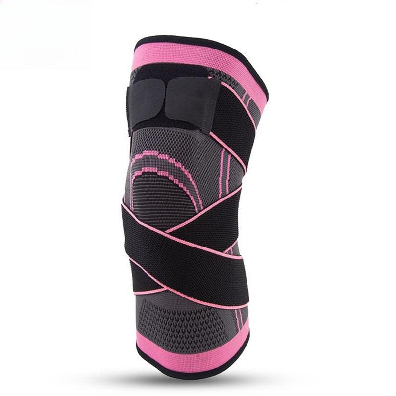 Sports Knee Pads  Eight-character Straps Pressurized New Nylon Breathable Basketball Football Volleyball Brace Protector BandageElastic and Breathable