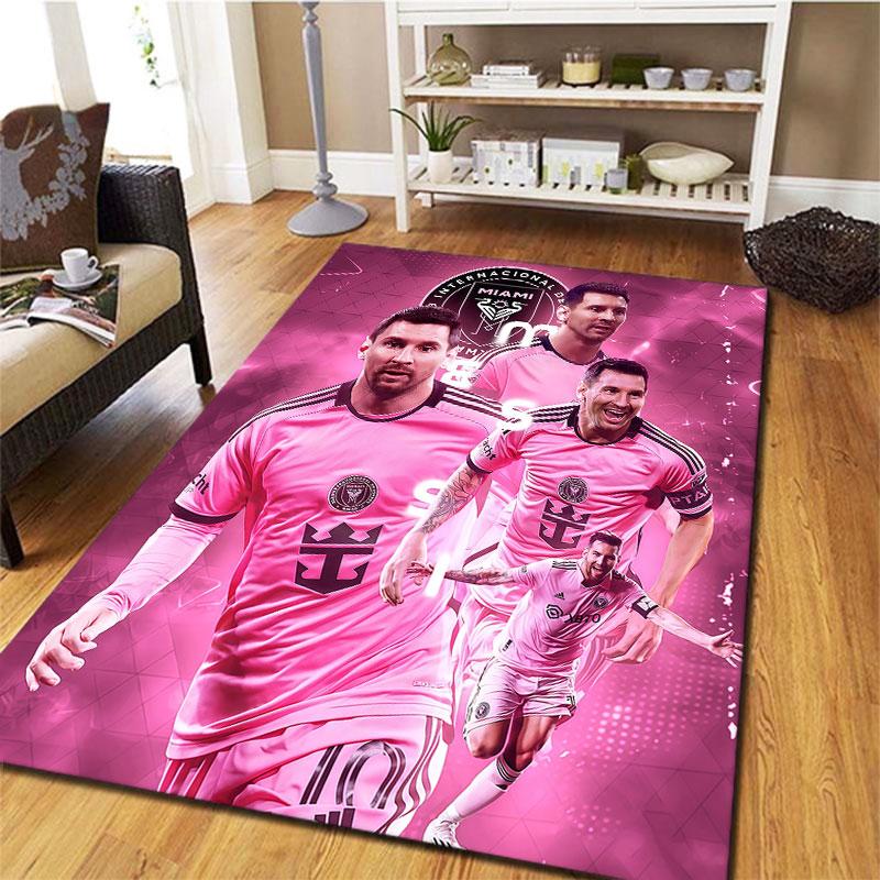 Lionel Messi Carpet Rug for Living Room Bedroom Home Sofa Decoration,Kids Play Non-slip Floor Mat