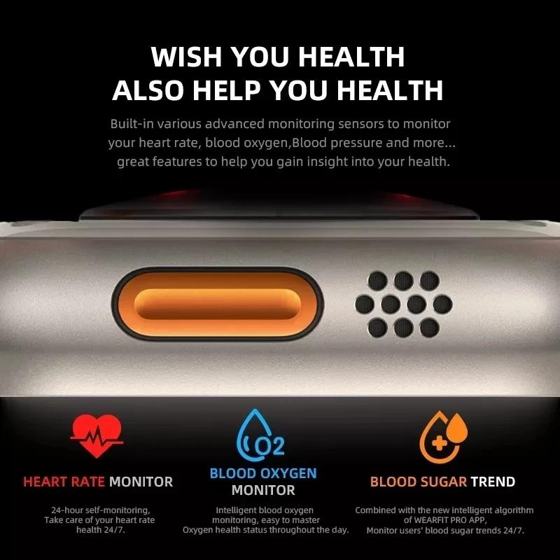 Watch 8 Ultra Smart Watch Men Gps Nfc Series8 Smartwatch Waterproof Sport Mode Fitness Wireless Charging Watch For Apple Watch